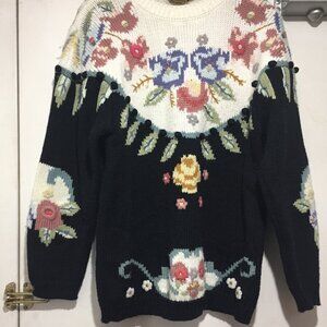 VINTAGE CHANSMAN COLLECTION KNIT WOOL PATTERN SWEATERS SIZE M